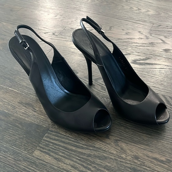 Gucci Women’s Slingback Heels 317033-Authentic-EUC - Picture 1 of 12